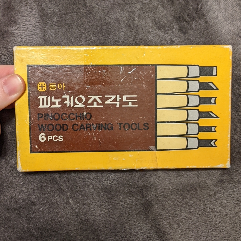 LAST CHANCE MOVING SOON Korean "Pinocchio" wood carving tools